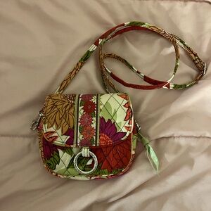 Vera Bradley mini pink floral cross body